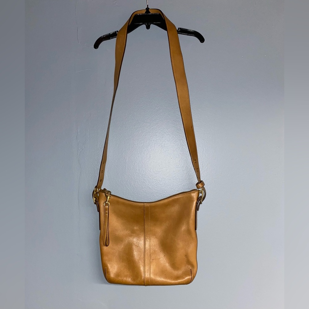 COACH Legacy Leather Slim Duffle Convertible
Crossbody Bag, 9328, Tan